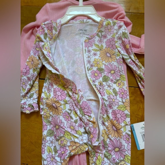 Little Me Baby 2 Pack Sleepwear Footies Size 6 Months New With Tags - Picture 6 of 13